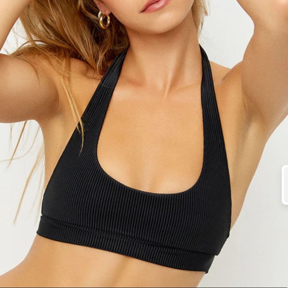 Frankie’s Bikinis Stevie Halter Scoop Bikini Top